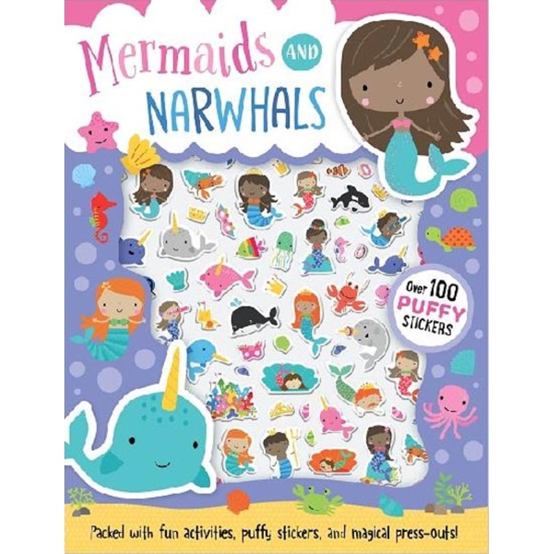 Mermaids and Narwhals Puffy Sticker Activity Book