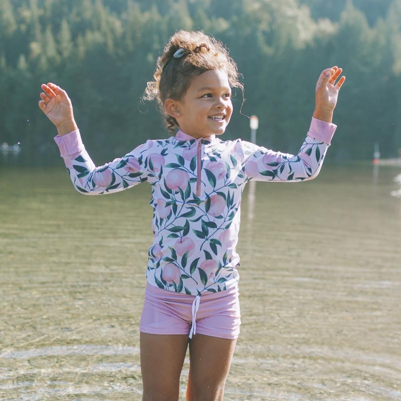 Honeysuckle Swim Co. Euro Shorts – Peach 2/3