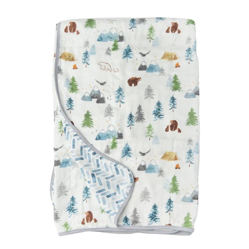 Loulou Lollipop Muslin Quilt Blanket – Adventure Begins