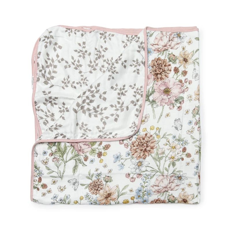 Loulou Lollipop Muslin Quilt Blanket – Secret Garden