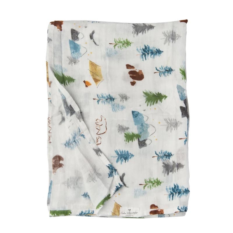 Loulou Lollipop Muslin Swaddle – Adventure Begins