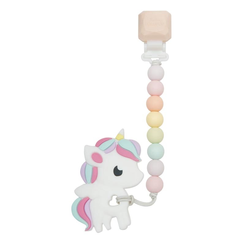 *Loulou Lollipop Rainbow Unicorn Teether Gem Set
