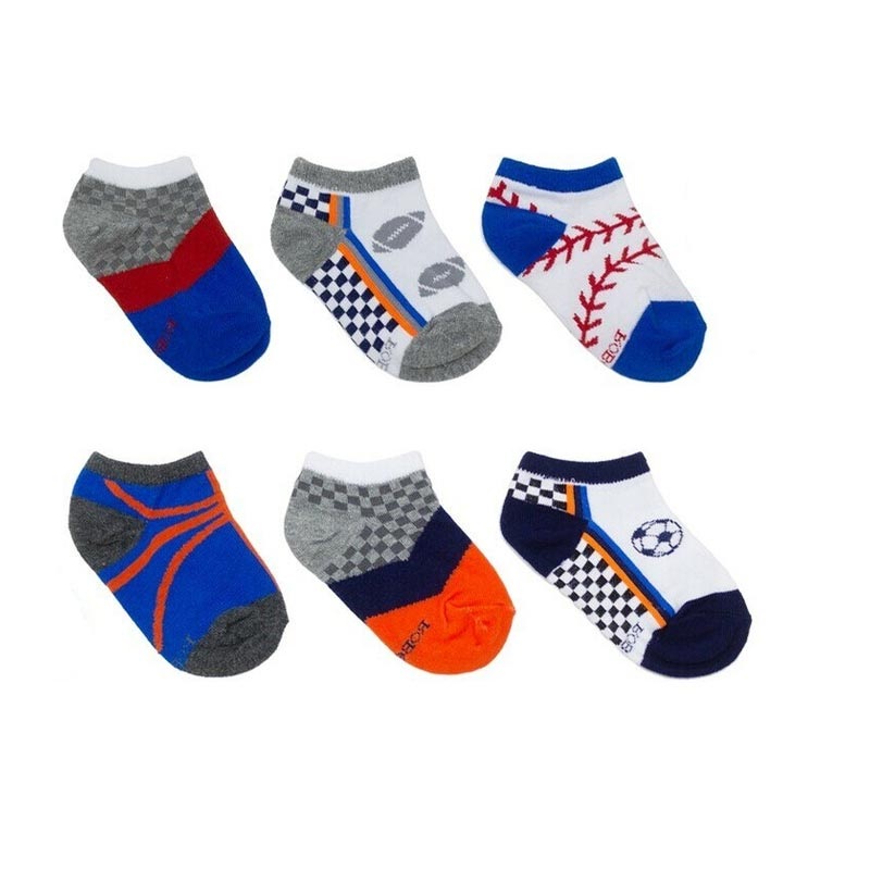Robeez Socks – Sports (6-Pack) 12-24m (Shoe Size 3-7)