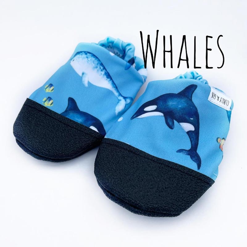 Curly & Gus Water Baby Shoes – Whales (Size 2/3t) *CLEARANCE* 2/3T Shoe Size 8
