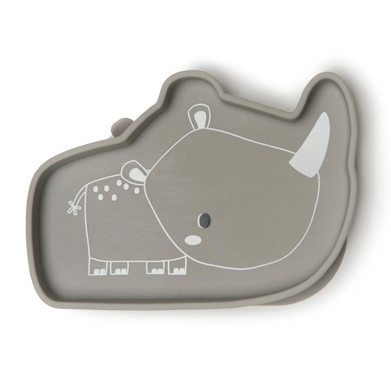 Loulou Lollipop Born to Be Wild Suction Snack Plate Alligator