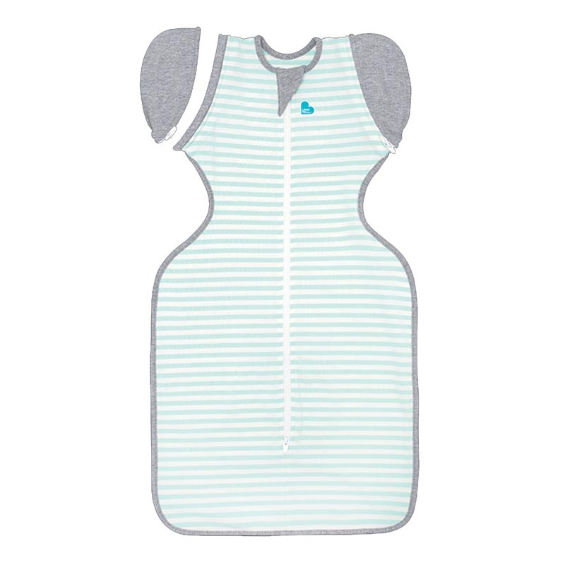 Love to Dream Swaddle Up Transition Bag (1.0 Tog) – Mint Stripe Medium