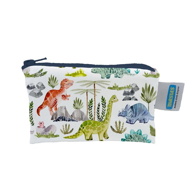 *Thirsties Simple Pouch – Dino Rawr Dino-Rawr