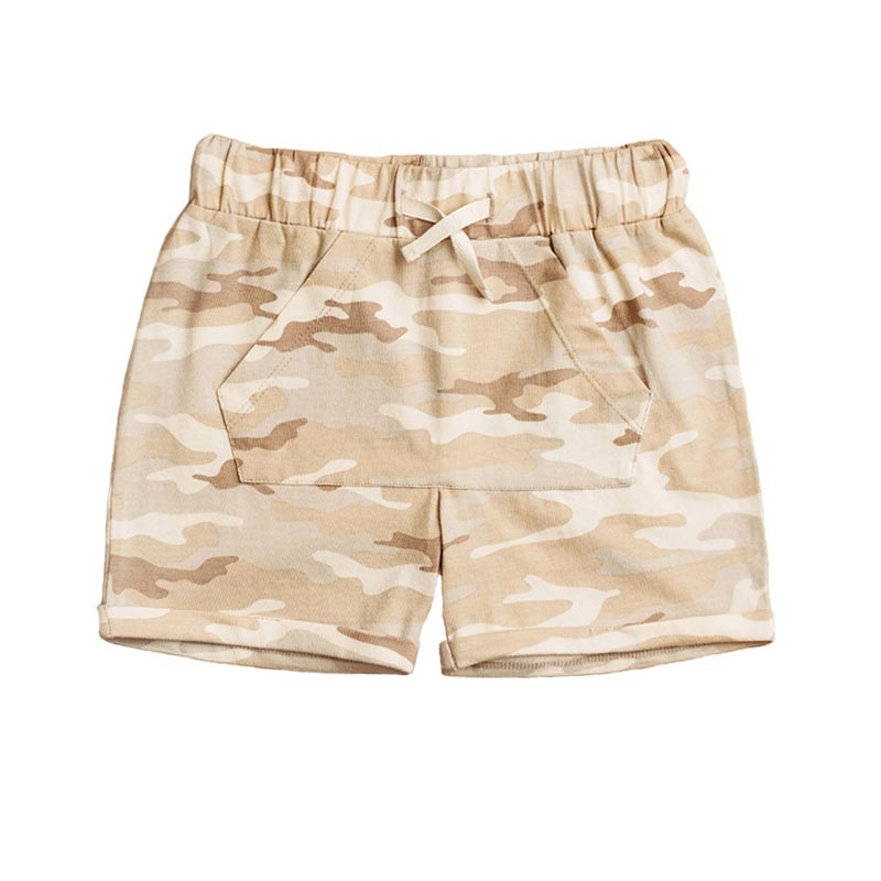 City Mouse Kangaroo Pocket Shorts – Sesame Camo (Size 6y) *CLEARANCE* 6y