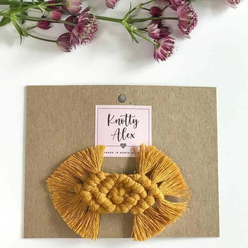 *Knotty Alex Cypress Macrame Bow  *CLEARANCE* Foggy Forest *Limited Edition Tie Dye*