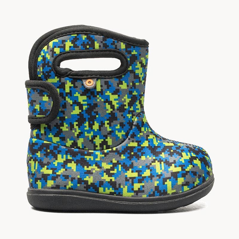 Bogs Baby Bogs Waterproof Boots – Digital Maze II (Black) 4