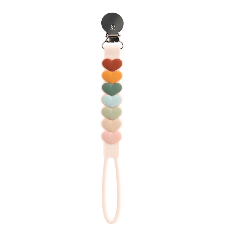 *Loulou Lollipop Beadless Pacifier Clip Daisy Blue