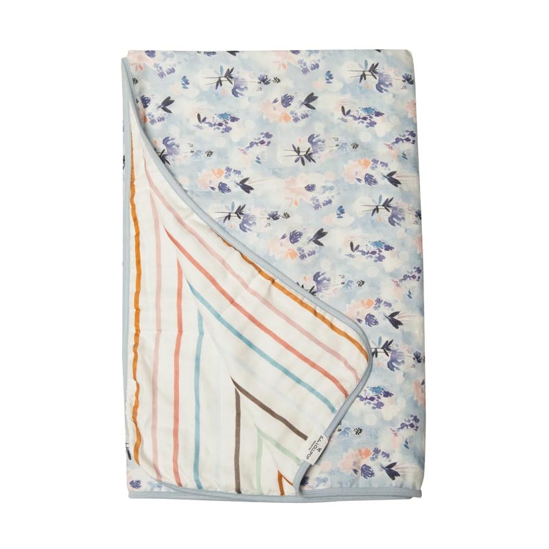 Loulou Lollipop Muslin Quilt Blanket – Ink Floral
