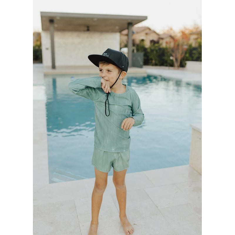 Current Tyed Rashguard Shirt – The Onyx (Size 12-24m) *CLEARANCE* 12-24m