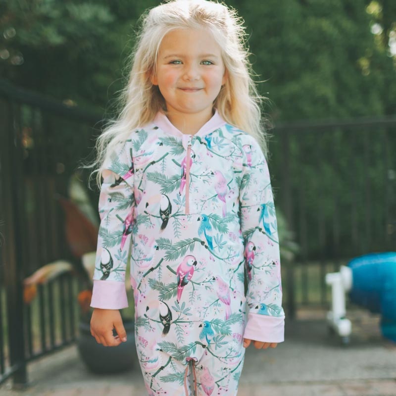 Honeysuckle Swim Co. –  Stay Coo – UPF 50+ Swimsuit Newborn/0-6m