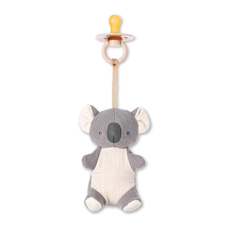 *Itzy Ritzy Bitzy Pal Natural Rubber Pacifier & Lovey – Koala