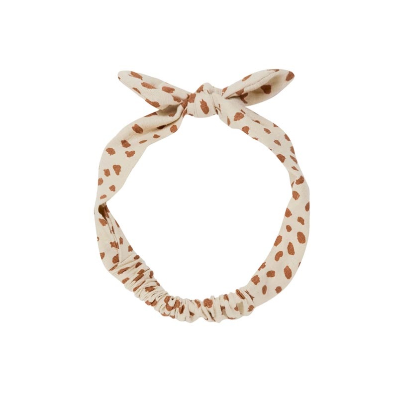 *Rylee + Cru Baby Bow Headband – Natural Spots