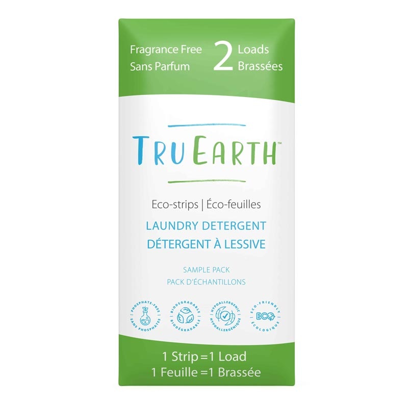 *Tru Earth Eco-strips Laundry Detergent Sample – 2 Loads
