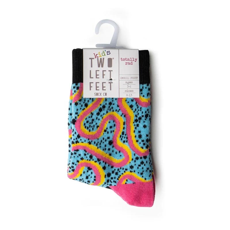 Two Left Feet Socks – Totally Rad *CLEARANCE* Small