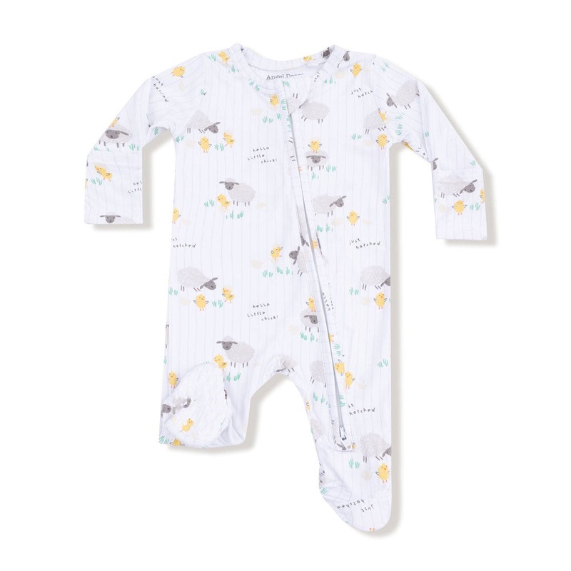 Angel Dear 2-Way Zipper Footie – Just Hatched Newborn