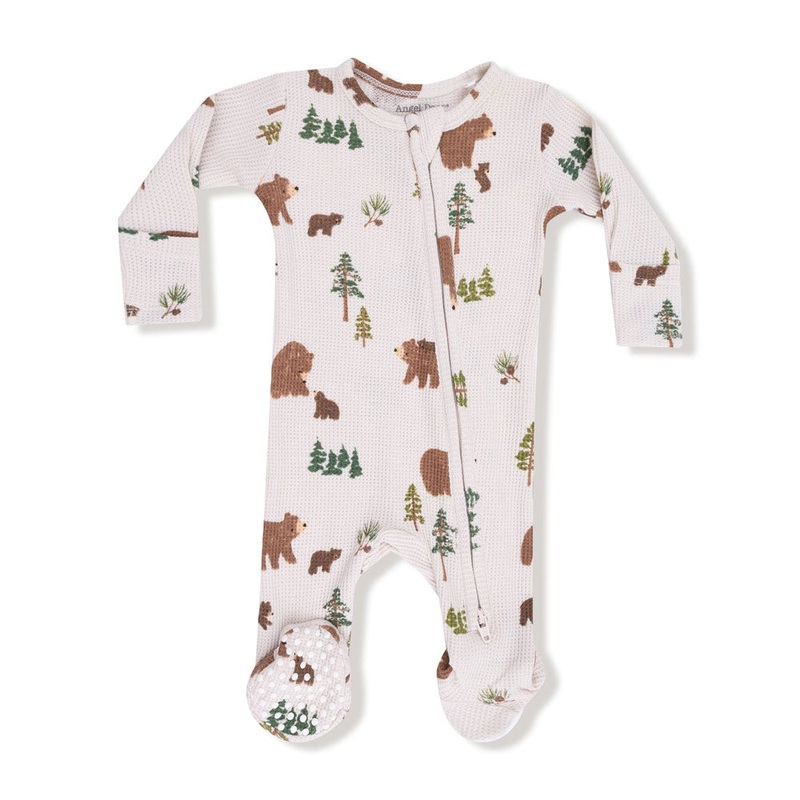 Angel Dear 2-Way Zipper Footie – Sweet Brown Bears Newborn