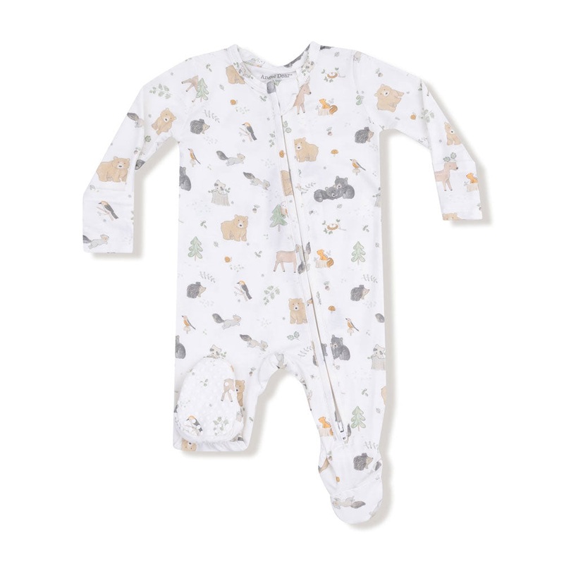 Angel Dear 2-Way Zipper Footie – Woodland Babies Newborn