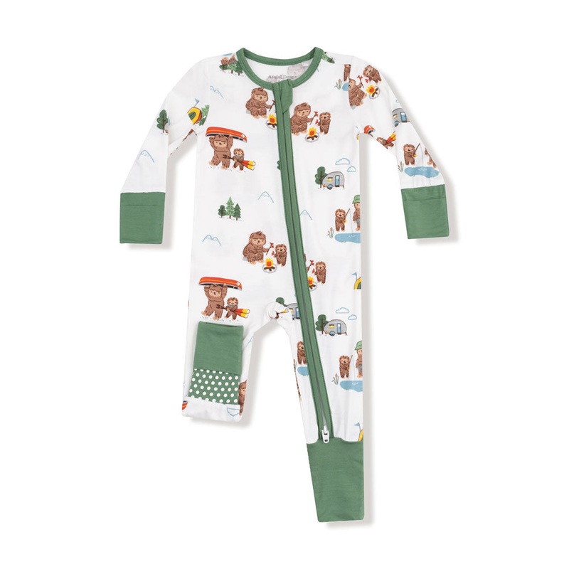 Angel Dear 2-Way Zipper Romper – Bigfoot Camping 0-3m