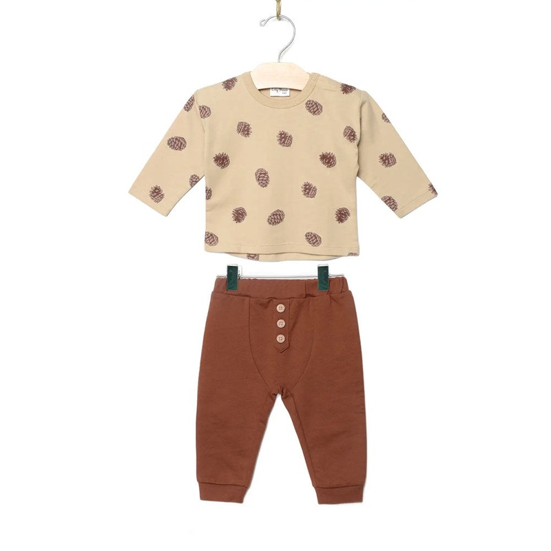 City Mouse Baby Set – Pinecones 0-3m