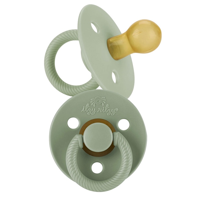 *Itzy Ritzy Itzy Soother Natural Rubber Pacifier 0-6 Months (2 Pack) Succulent & Agave