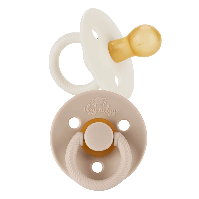 *Itzy Ritzy Itzy Soother Natural Rubber Pacifier 6-18 Months (2 Pack) Blossom & Rosewood