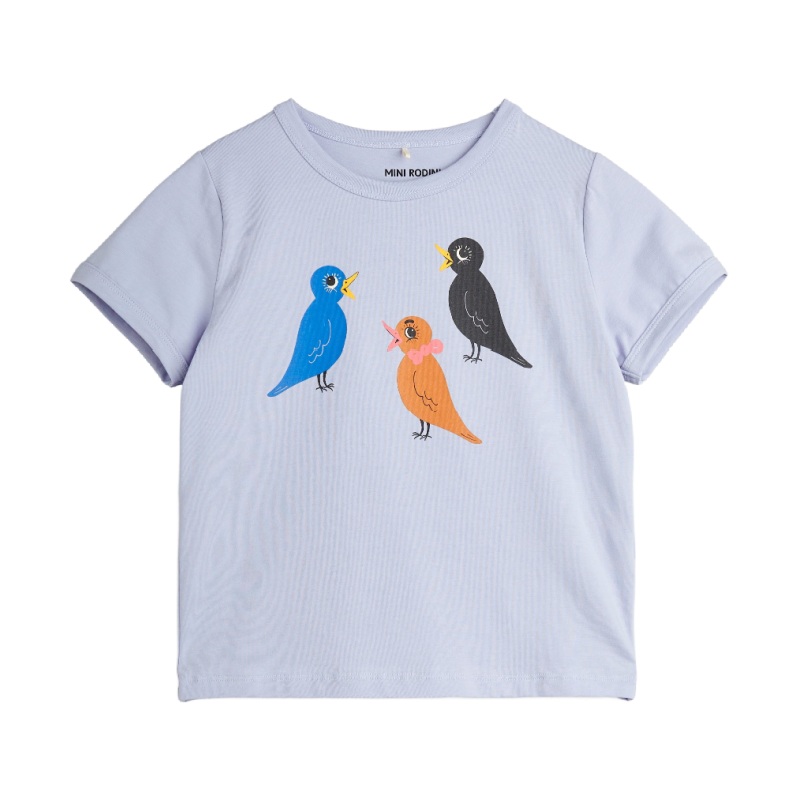 mini rodini birds tee purple 12/18m