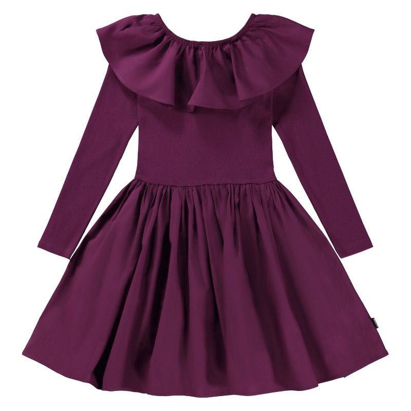molo cille dress purple shadow 11/12y