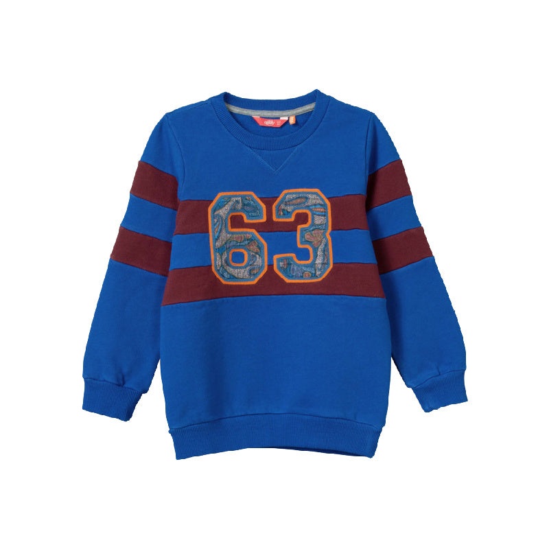oilily hessel sweatshirt paisley blue 8y