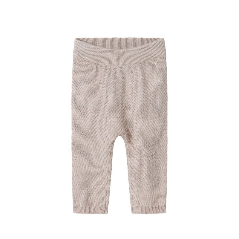 marmar copenhagen pira baby knit trousers cashew melange newborn