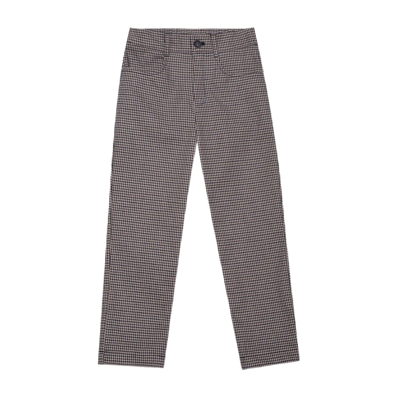 paade mode pin checks trousers brown 6y