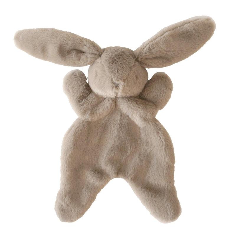 alimrose darcey bunny baby comforter grey