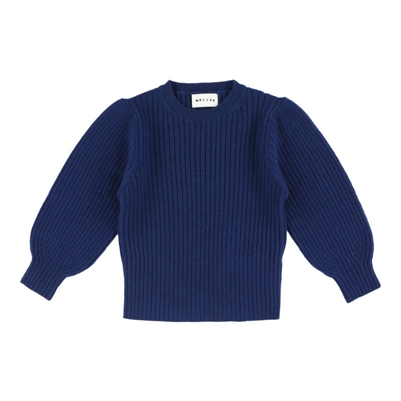 morley oriana sweater indigo 8y