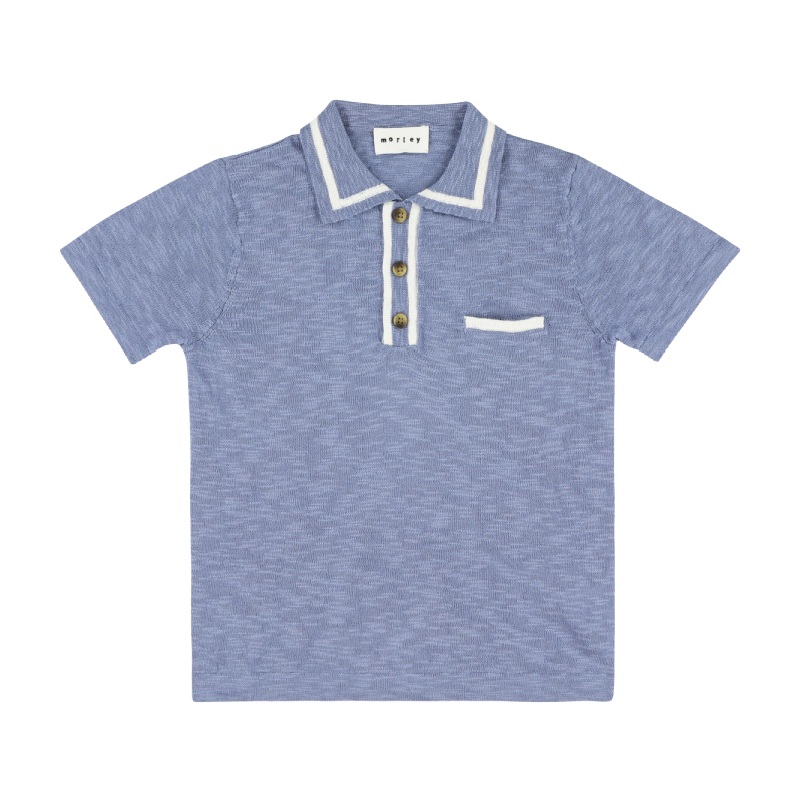 morley pako polo shirt steel 12y