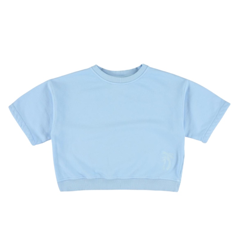 morley union short sleeve sweatshirt azur 4y