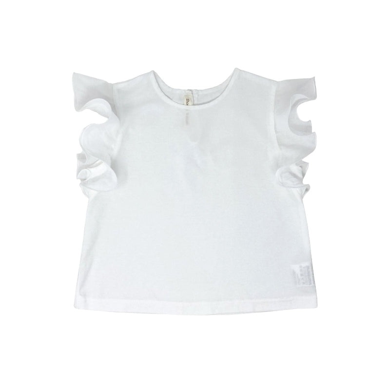 zhoe & tobiah ruffle baby t-shirt 6m