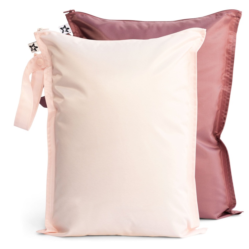 Tiny Twinkle 2 Pack Wet Bag – Burgundy/Rose