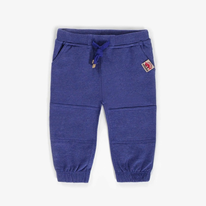 Souris Mini Baby French Cotton Jogging Pants – Blue 6-9 BLUE