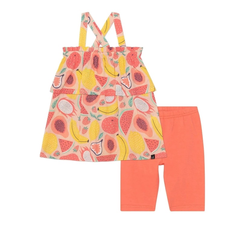 Deux Par Deux 2-piece Tunic & Bike Shorts – Fruits 5 FRUITS