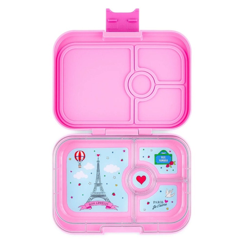 Yumbox Panino 4 Compartment – Fifi Pink w/ Paris Je t’aime Tray