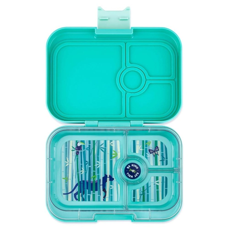 Yumbox Panino 4 Compartment – Tropical Aqua w/ Panther Tray
