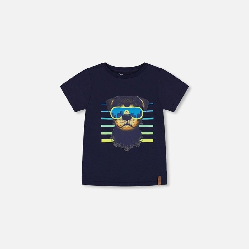 Deux Par Deux Dog T-Shirt – Peacoat 2 PEACOAT