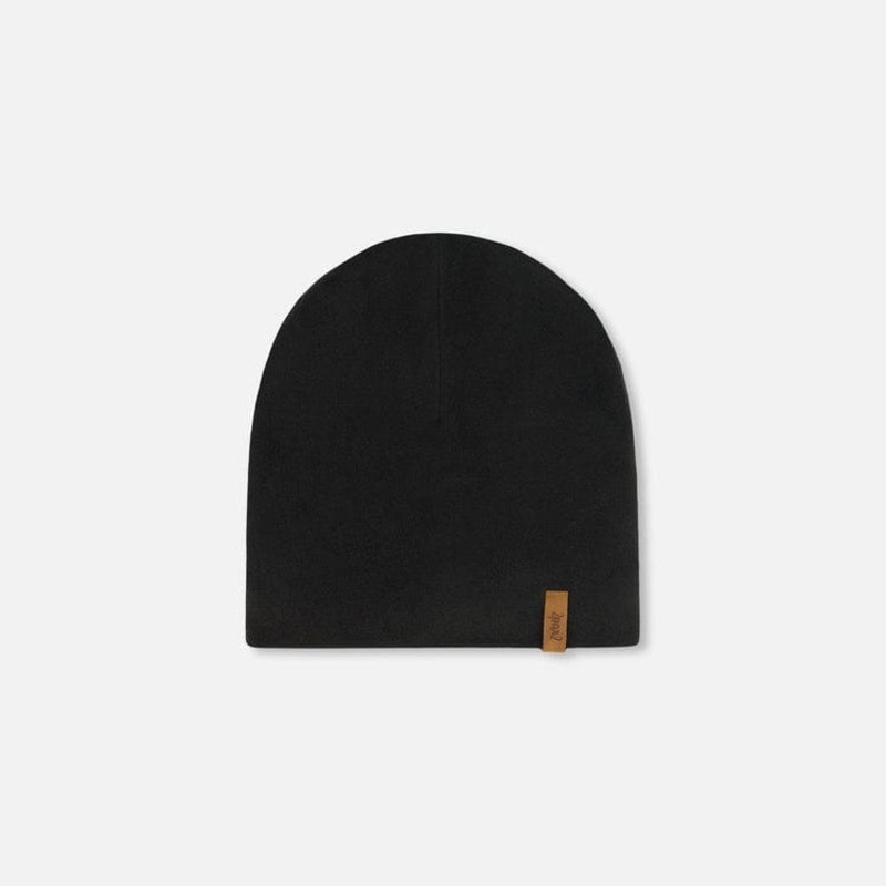 Deux Par Deux Jersey Beanie – Anthracite 6-24M ANTHRACITE