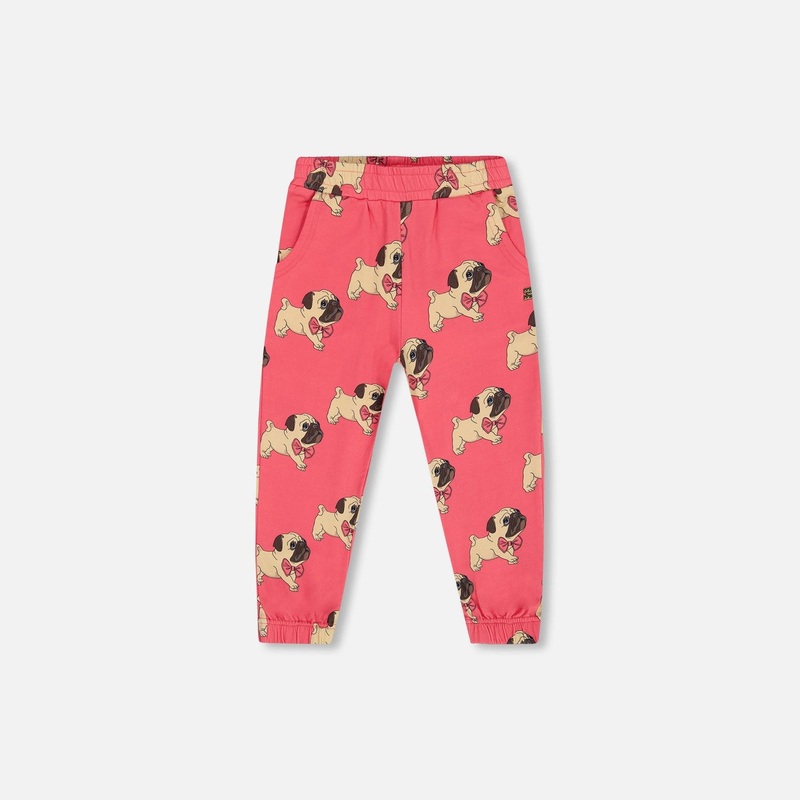 Deux Par Deux Fleece Sweat Pants – Printed Pug 5 PRINTED PUG