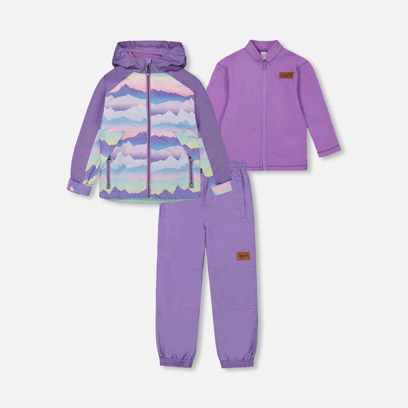 Deux Par Deux 3-in-1 Spring Set – Paisley Purple 2 PAISLEY PURPLE