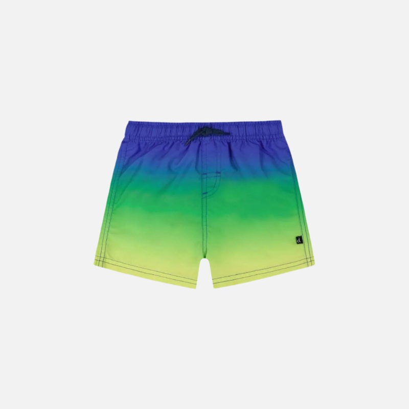 Deux Par Deux Boardshort – Green Blue Gradient 2-3Y GREEN BLUE GRADIENT