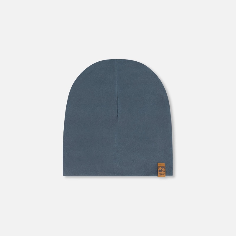 Deux Par Deux Jersey Beanie – Ebony 6-24M EBONY